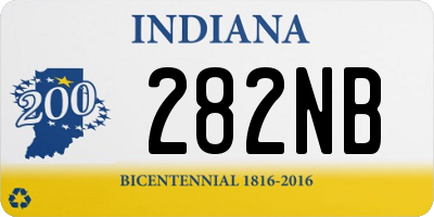 IN license plate 282NB