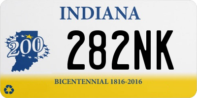 IN license plate 282NK