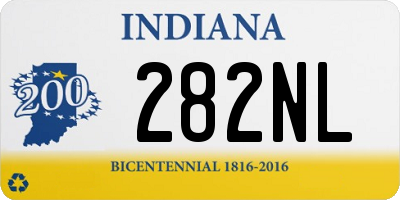 IN license plate 282NL