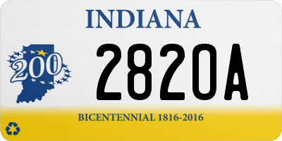 IN license plate 282OA