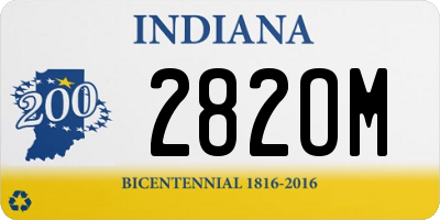 IN license plate 282OM