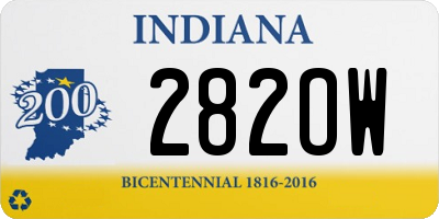 IN license plate 282OW