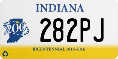 IN license plate 282PJ