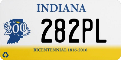 IN license plate 282PL