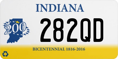 IN license plate 282QD