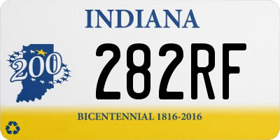 IN license plate 282RF