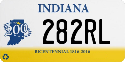 IN license plate 282RL