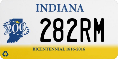 IN license plate 282RM