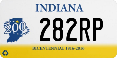 IN license plate 282RP