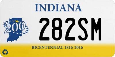 IN license plate 282SM