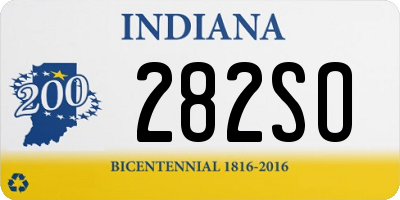 IN license plate 282SO