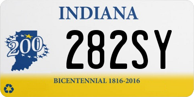 IN license plate 282SY