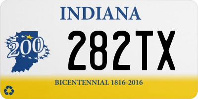 IN license plate 282TX