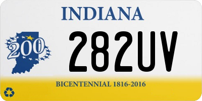 IN license plate 282UV
