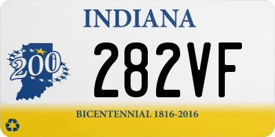 IN license plate 282VF