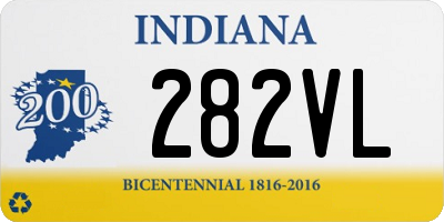 IN license plate 282VL