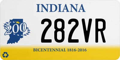 IN license plate 282VR