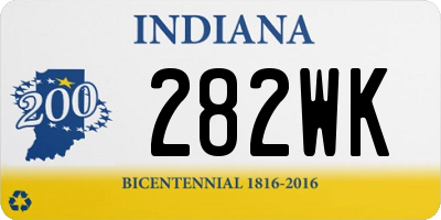 IN license plate 282WK