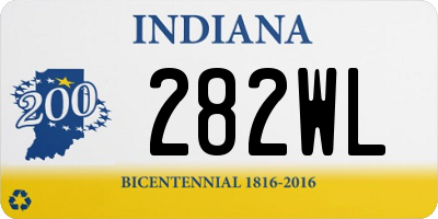 IN license plate 282WL