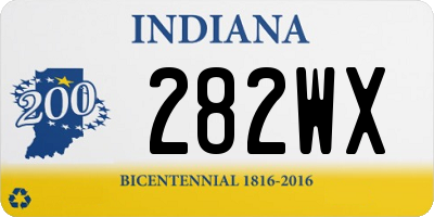 IN license plate 282WX