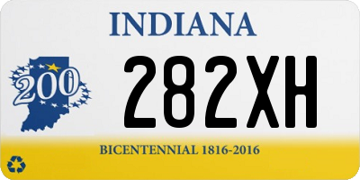 IN license plate 282XH