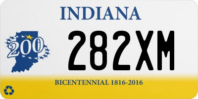 IN license plate 282XM