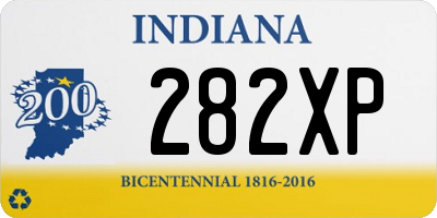 IN license plate 282XP