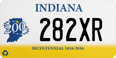 IN license plate 282XR