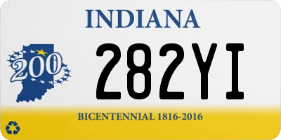 IN license plate 282YI