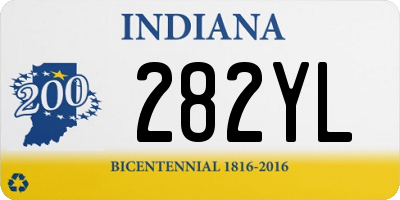 IN license plate 282YL