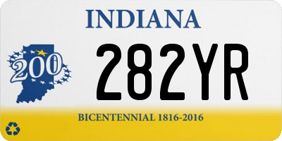 IN license plate 282YR