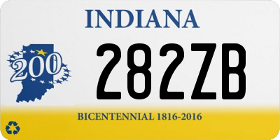 IN license plate 282ZB