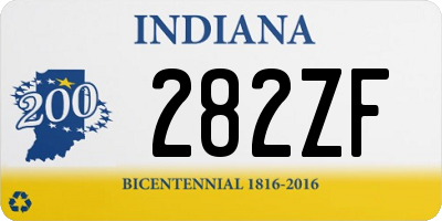 IN license plate 282ZF