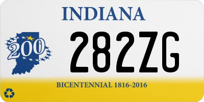 IN license plate 282ZG