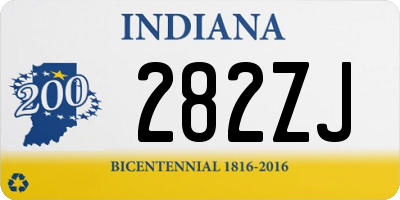 IN license plate 282ZJ