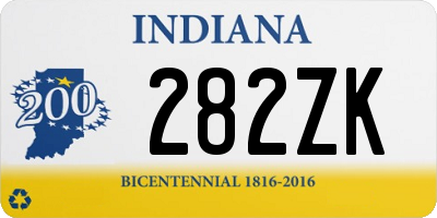 IN license plate 282ZK