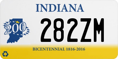 IN license plate 282ZM