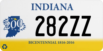 IN license plate 282ZZ