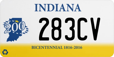 IN license plate 283CV