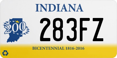 IN license plate 283FZ