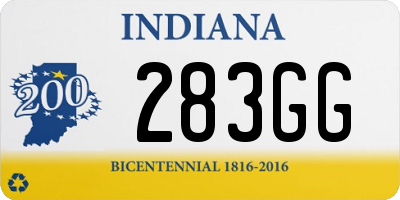 IN license plate 283GG