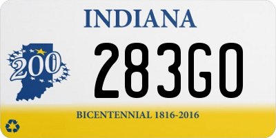 IN license plate 283GO