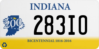 IN license plate 283IO