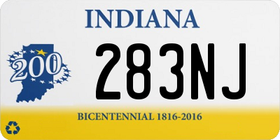 IN license plate 283NJ