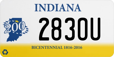 IN license plate 283OU