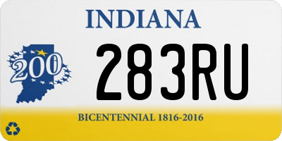 IN license plate 283RU