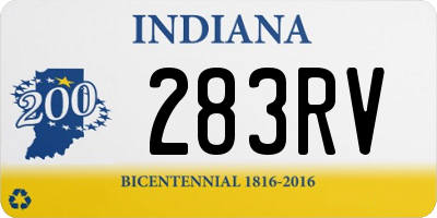 IN license plate 283RV