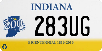 IN license plate 283UG