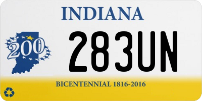 IN license plate 283UN