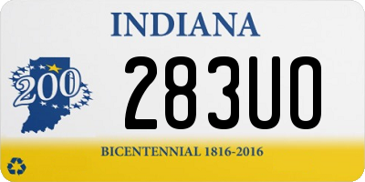 IN license plate 283UO